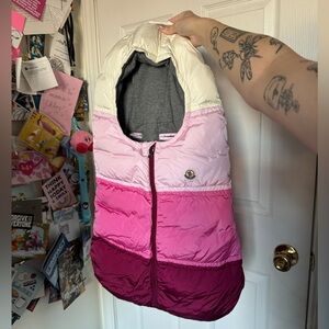 Mocler Girls Winter Stroller insert infant newborn pink striped